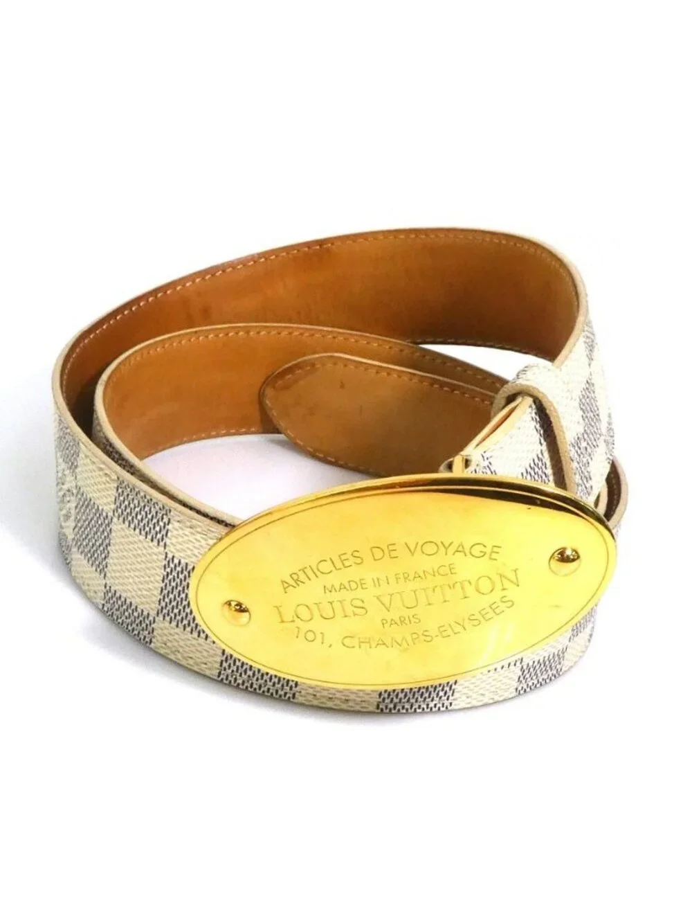 Louis Vuitton Belt Damier Azur Ceinture Voyage